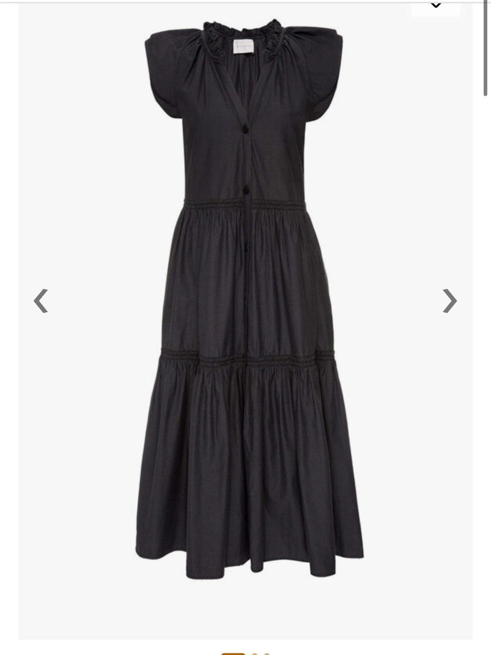 Brochu Walker Santorini Dress Maxi in Washed Black, XS